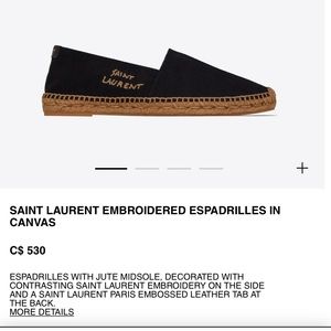 Authentic Saint Laurent espadrilles